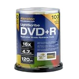 Aleratec 300115 16x LightScribe Duplicator Grade DVD+R (600 Pack)