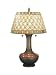 Dale Tiffany TT60499 Winona Table Lamp, Antique Brass and Art Glass Shade
