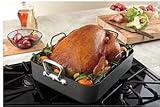 Kirkland Hard Anodized 16-Inch Roaster with Nonstick Rack