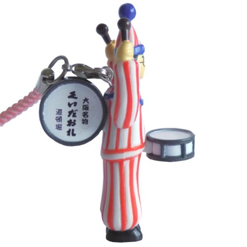 大阪土产 バンザイくいだおれ太郎根付(粉红色