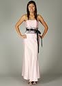 Strapless Floral Lace Sheath for Bridesmaid Formal Prom