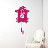 Mur-Mur Pink Cuckoo Wall Stickers for clock Pink
