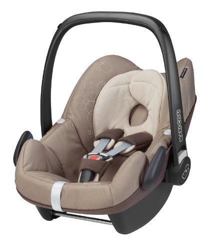 Maxi-Cosi 63005351 Pebble Kinderautositz Gruppe 0+ (bis 13 kg), ab der Geburt bis ca. 12 Monate, FamilyFix Konzept, walnut brown