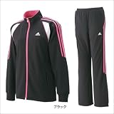 「adidas(アディダス) レディース ジャージ・ロングパンツ 上下2点セット (TQ863 TQ862) ブラック M」の画像