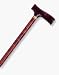 Cane Aluminum T-Handle Maple (Wood) - Adj (#60507)