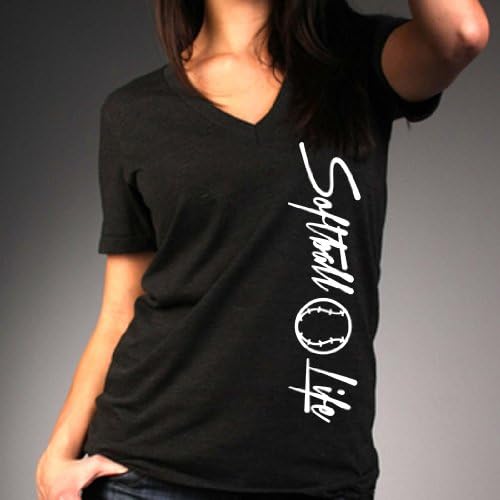 Large - Softball Life Womens Tshirt - Live the Softball Life