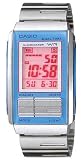 Casio Women’s futuristic Metal band LCD Watch Model LA-201W-2A3