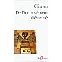 De l'inconv�nient d'�tre n�