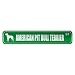  AMERICAN PIT BULL TERRIER ST  STREET SIGN DOG