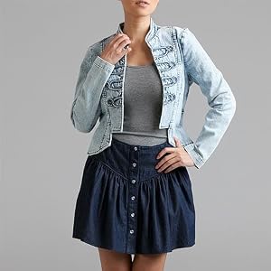 Buy A.B.S. Denim Military Jacket by A.B.S Allen Schwartz