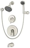 Symmons 5506-STN-TRM Elm Tub, Shower and Handshower Trim, Satin Nickel [並行輸入品]