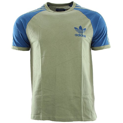 Adidas Herren T-Shirt ADI 3STR Trefoil, shift olive f11/lone blue, XXL, O57582 Preisvergleich