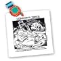 Londons Times Funny Cow Cartoons - Cows Laughing and Passing Cheese - Quilt Squares