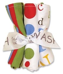 Trend Lab 30057 Blooming Bouquet Wash Cloth- 5-Pack Set
