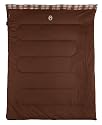 Coleman Hampton Double Sleeping Bag - Brown