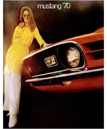 1970 FORD MUSTANG Sales Brochure Literature Book Piece