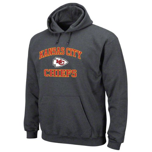 Kansas City Chiefs Charcoal Heart and Soul II Hooded Sweatshirt