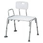 Medline Transfer Bench with Back and Push Buttons