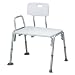 Medline Transfer Bench with Back and Push Buttons