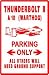 A-10 THUNDERBOLT II PARKING miltary sign