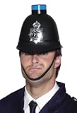 Police Helmet with Flashing Blue Light