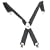 Custom Leathercraft 5121 Padded Work Suspenders