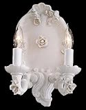 Capodimonte Porcelain Two Light Wall Sconce Capodimonte Porcelain Two Light Wall Sconce
