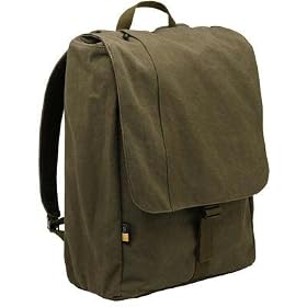 CSAB-15 Green Canvas Artist Backpack Fits Laptops Up To 15.4IN