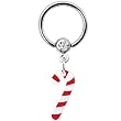 Candy Cane Dangle Captive Ring