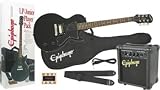 Epiphone Les Paul Jr. Electric Guitar Player Pack, Ebony Chrome Hardware*