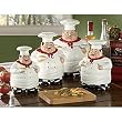Fat Chef Kitchen Canister Set of 4