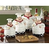 Fat Chef Kitchen Canister Set of 4