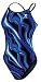 TYR Women's Shockwave Diamondback Suit,Blue,34