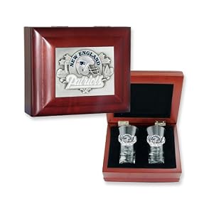 NFL Patriots Flared Team Shooters Collector Box