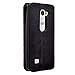 LG Risio Case, SOGA® [Pocketbook Series] PU Leather Folio Flip Wallet Case for LG Risio - Luxury Black