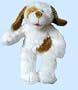 15" Birth Announcement Ivory Dog Custom Embroidered with Name, Birth Date and Birth Weight