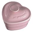 Le Creuset Stoneware Covered Heart Ramekin, Pink