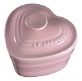 Le Creuset Stoneware Covered Heart Ramekin, Pink