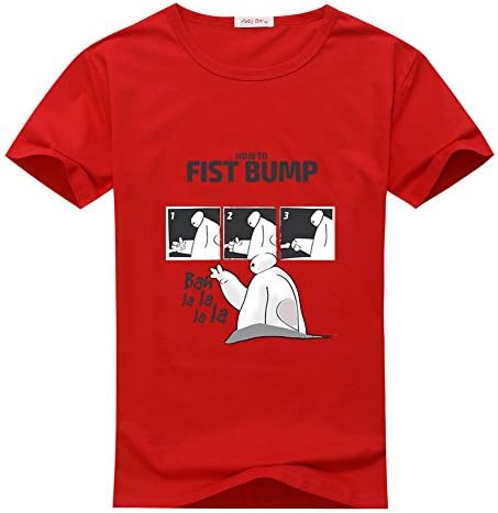 MARUKO Comfortable custom printing Big Hero 6 Baymax Kid's Classic T-shirt3T /3Y-4Y Red