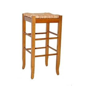 Click here to buy Rush Seat Bar Stool Oak (Oak) (28.75H x 14.5W x 14.5D) by Boraam.