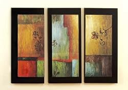 Very Modern Style Wood Art Wall D&eacute;cor Set of 3
