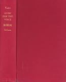 Music For The Voice; A Descriptive List Of Concert And Teaching Material
