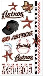 Houston Astros Temporary Tattoos - SET OF 6 - Sports Merchandise