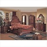 Hannah Panel Bedroom Set in Distressed Cherry Size: Queen
