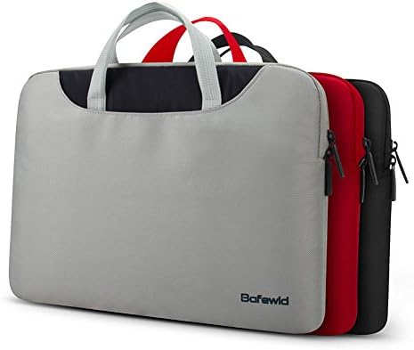 Bafewld 13 13.3 14 Inch Nylon Shockproof Waterproof Durable Computer Laptop/Notebook/Tablets/MacBook Messenger Bag Carry Case Sleeve (Red)