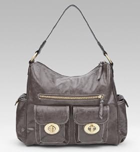 Single Handle Turn Lock Slouch Bag