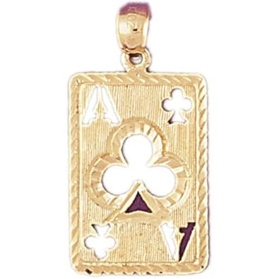 Cheap Girls Jewelry Dazzlers Solid 14k Gold Ace Club Playing Card Charm Pendant Available in three colors from jewelsberry (weights: 2.3 grams only) For Sale Cheap Girls Jewelry Dazzlers Solid 14k Gold Ace Club Playing Card Charm Pendant Available in three colors from jewelsberry (weights: 2.3 grams only) For Sale