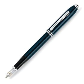 Cross Townsend Quartz Blue Lacquer Fountain Pens