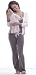 Apparel : The 4pc. Lace Trimmed Nursing PJ Set w/Baby Drawstring Gown