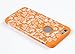 iPhone 6, DandyCase 2in1 Hybrid High Impact Hard Orange & White Flower Pattern + Silicone Case Cover for Apple iPhone 6 (4.7